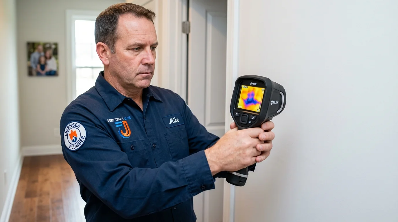 Thermal imaging leak detection by Johns Plumbing LLC in Camp Point